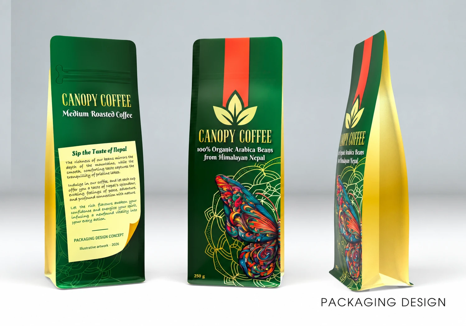 Canopy Coffee — Coffee packaging design