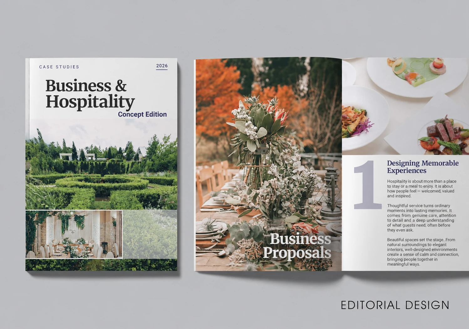 Business & Hospitality — Editorial & publication design