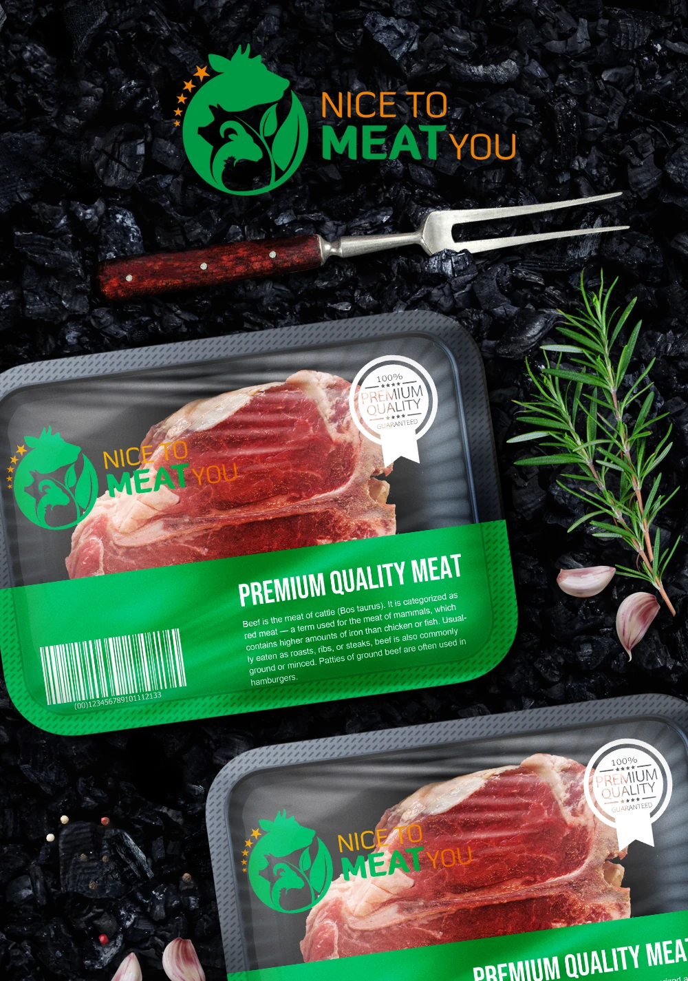 Nice to Meat You — Food brand identity