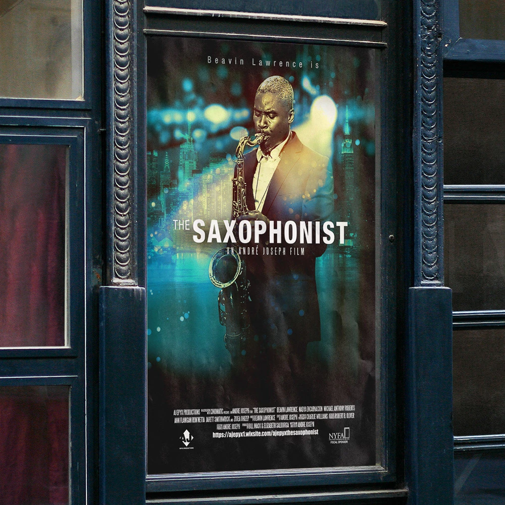 The Saxophonist — Film poster design