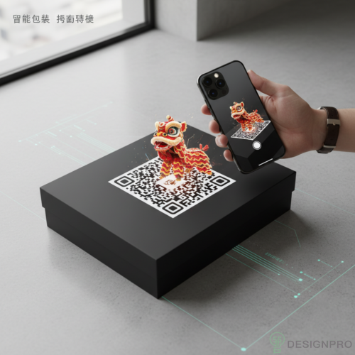 Connected packaging with AR and QR